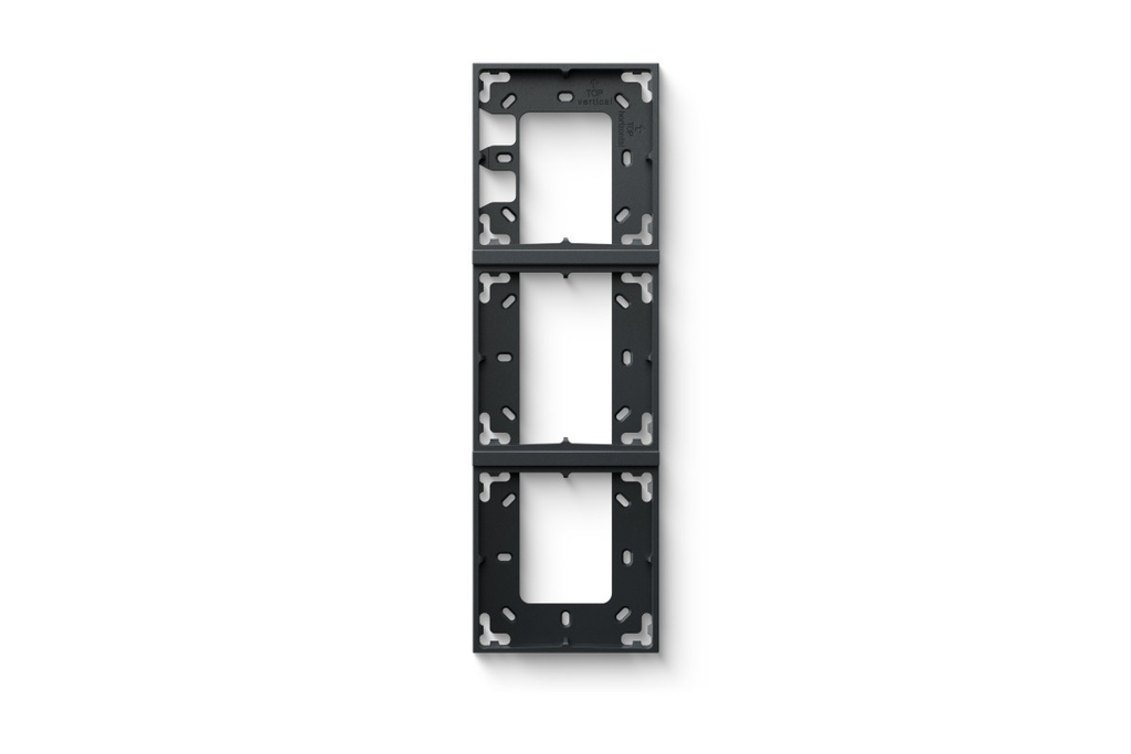 Cadre de montage triple anthracite