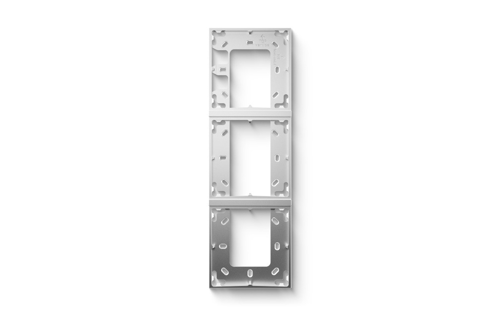 Cadre de montage triple argent