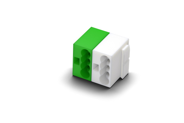 Connecteur électrique Tree vert/blanc (25pcs)